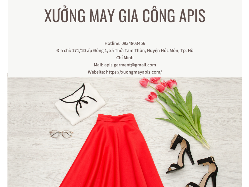 xưởng may gia công chân váy