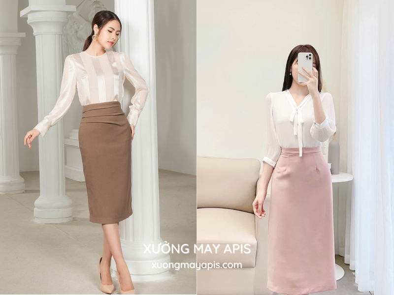 chân váy công sở