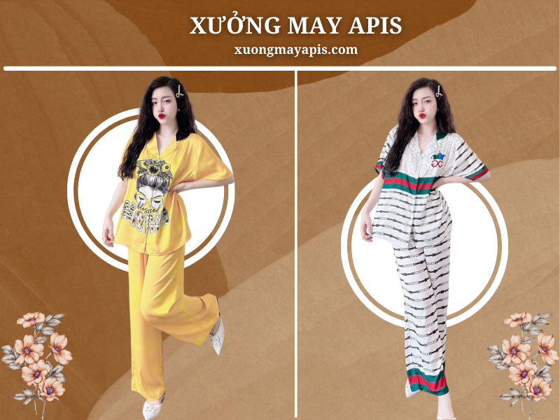 Đồ Bộ Mặc Nhà Pijama Lụa Latin Dài