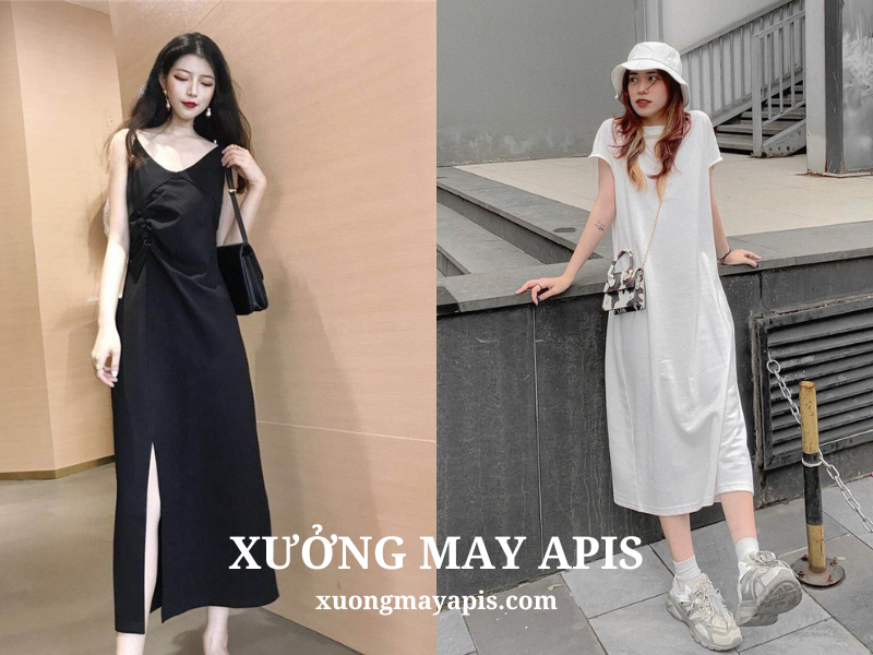 Váy suông dài cho cô nàng công sở, thanh lịch