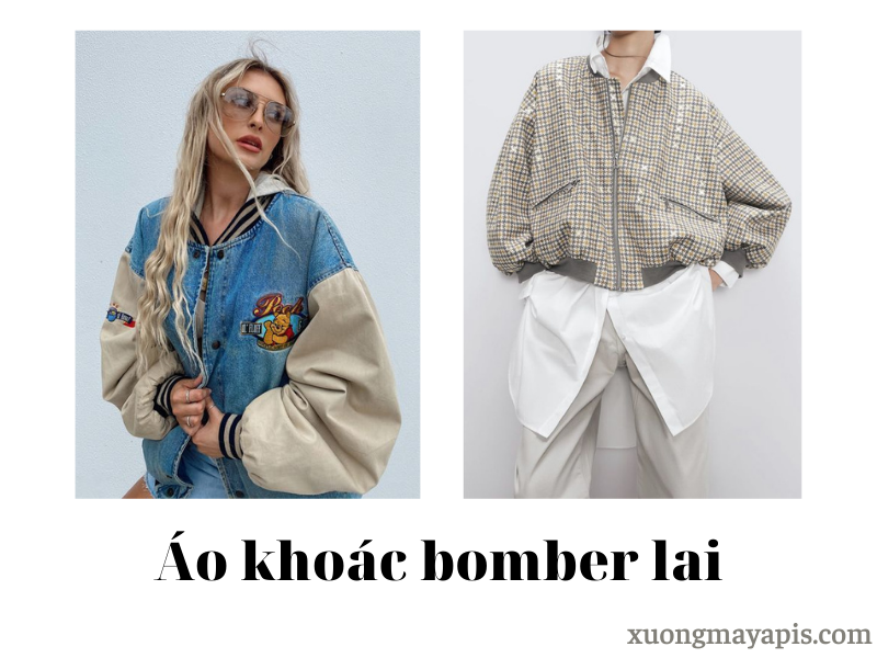 Áo khoác bomber lai