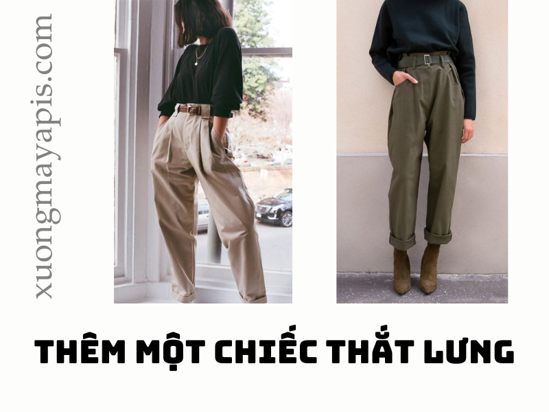 Các kiểu quần baggy nữ phổ biến