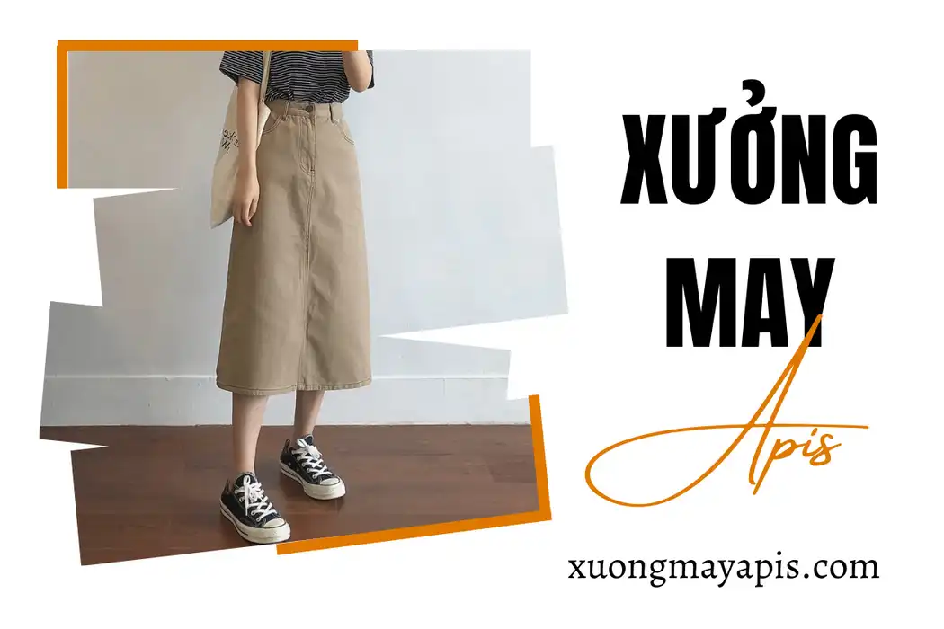 chân váy chữ A dáng dài