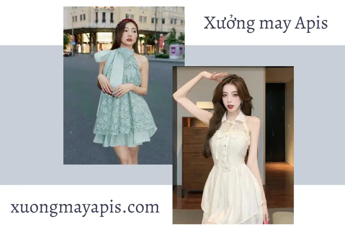 váy cổ yếm