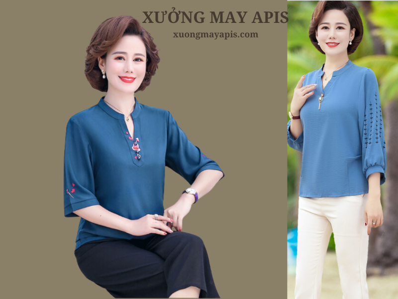 áo kiểu trung niên