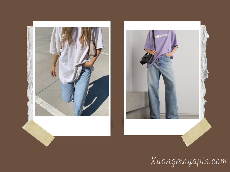 Chiều dài của áo phông rộng