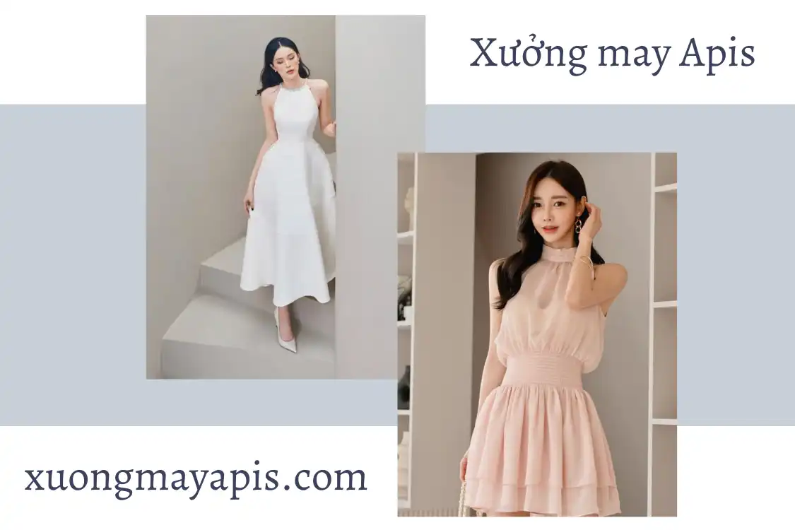 váy cổ yếm