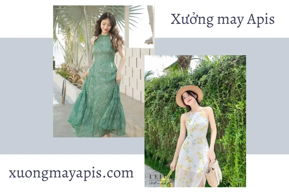 váy cổ yếm