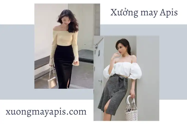 áo trễ vai tay bồng