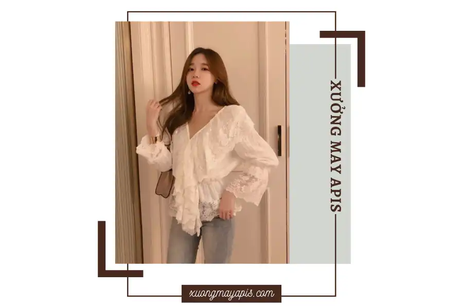 những kiểu áo sơ mi nữ dễ thương