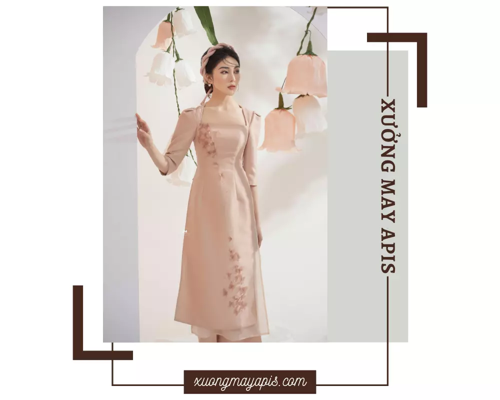 áo dài cổ vuông