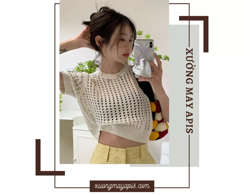 áo len croptop