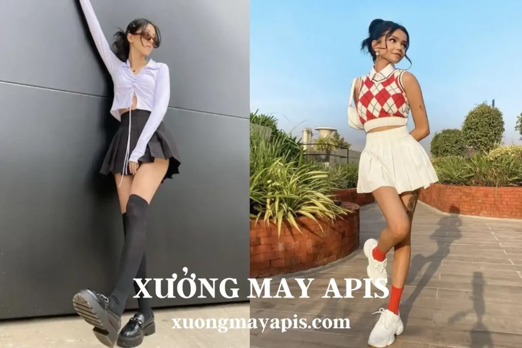 váy xếp ly